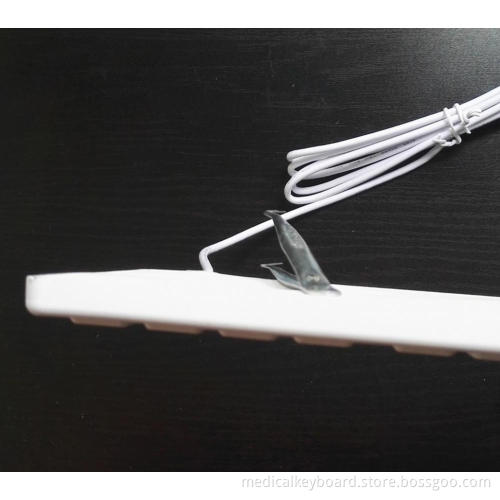 IP68 waterproof silicone rubber medical keyboard with magnetic for cart